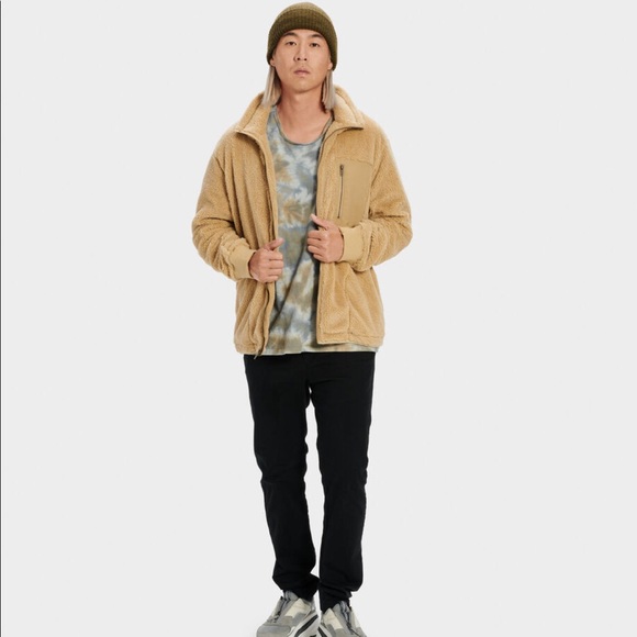 UGG Men’s Lucas Sherpa Zip Up (NWT) - Picture 2 of 6